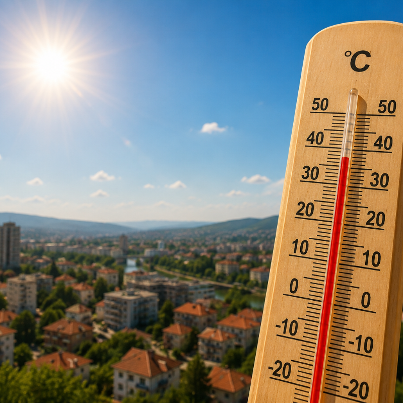 Ваљево освануло као најтоплији град у Србији, врели талас се наставља